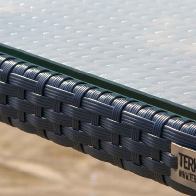 Lettino in rattan sintetico EGIPTUS Terico. Colore: grafite