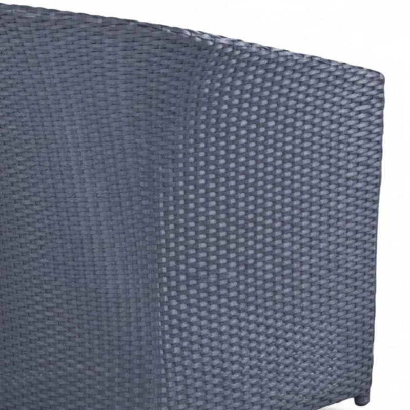 Divano in rattan sintetico BALINA Terico. Colore: grafite