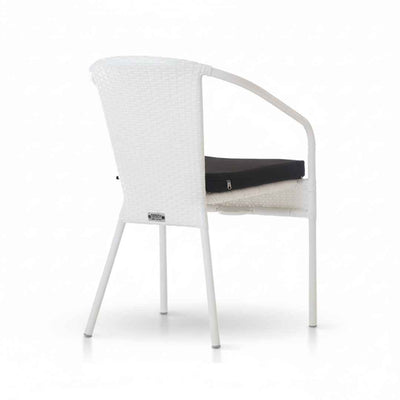 Sedia in rattan sintetico VERONA LIGHT Terico. Colore: bianco