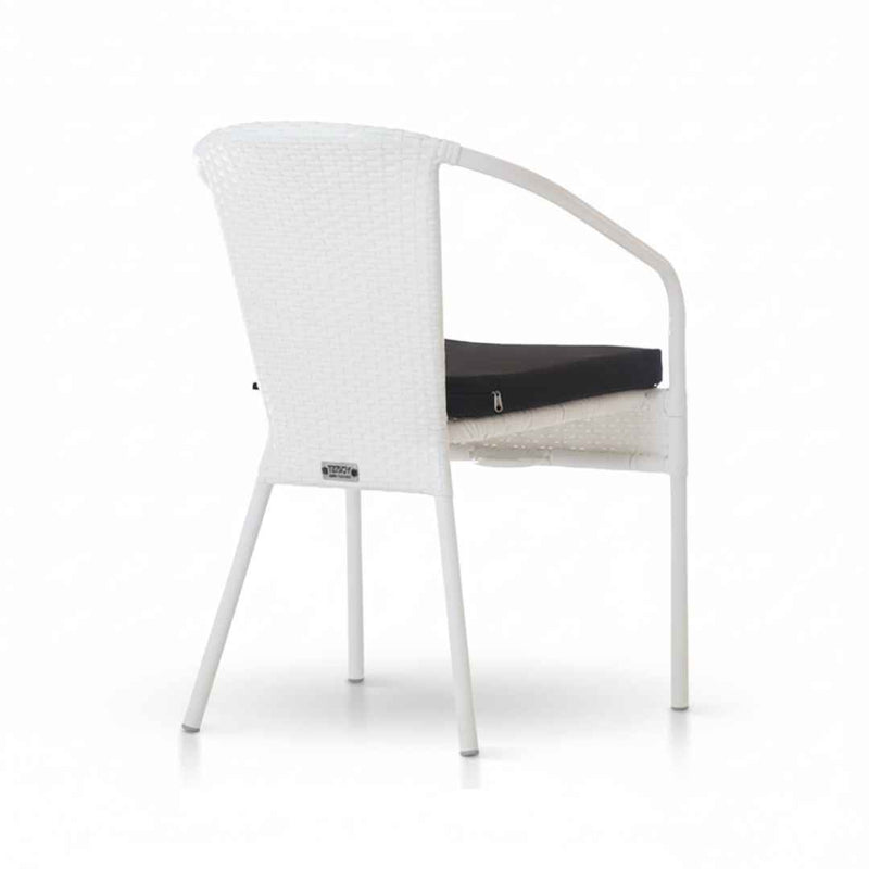 Sedia in rattan sintetico VERONA LIGHT Terico. Colore: bianco