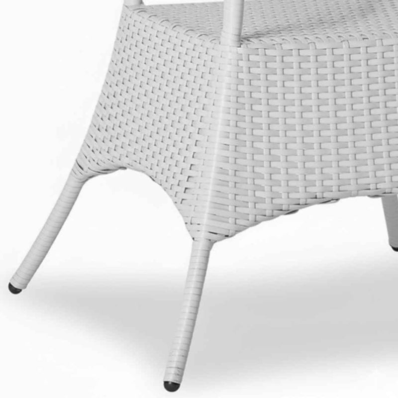 Tavolo in rattan sintetico BALINA Terico. Colore: bianco