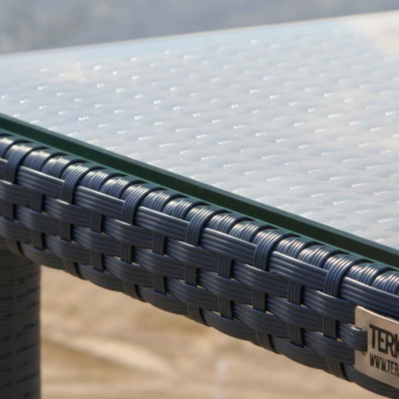 Tavolo in rattan sintetico BALINA Terico. Colore: grafite