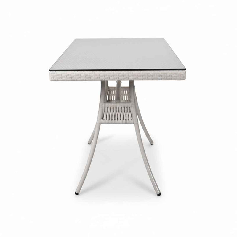 Tavolo in rattan sintetico VERONA Terico. Colore: oliva