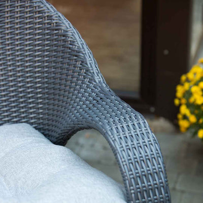 Poltrona in rattan sintetico Florence Terico. Colore: grafite