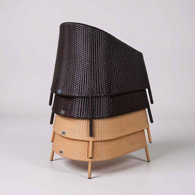 Poltrona in rattan sintetico RIKITEA Terico. Colore: bianco