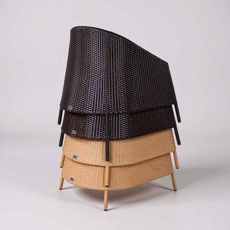 Poltrona in rattan sintetico RIKITEA Terico. Colore: bianco