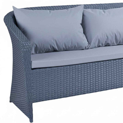 Divano in rattan sintetico BALINA Terico. Colore: grafite