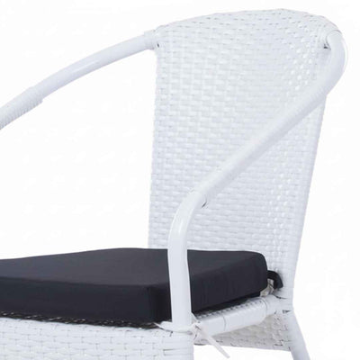 Sedia in rattan sintetico VERONA LIGHT Terico. Colore: bianco