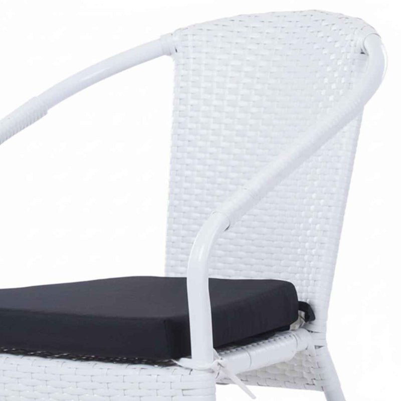 Sedia in rattan sintetico VERONA LIGHT Terico. Colore: bianco