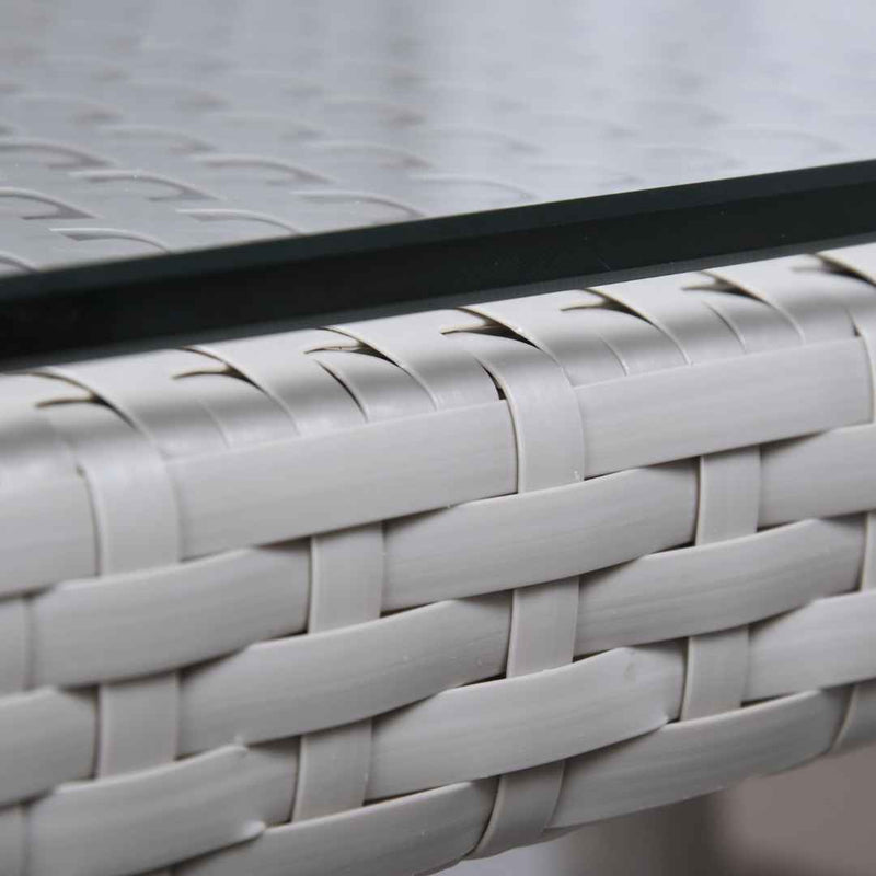 Tavolo in rattan sintetico VERONA Terico. Colore: oliva