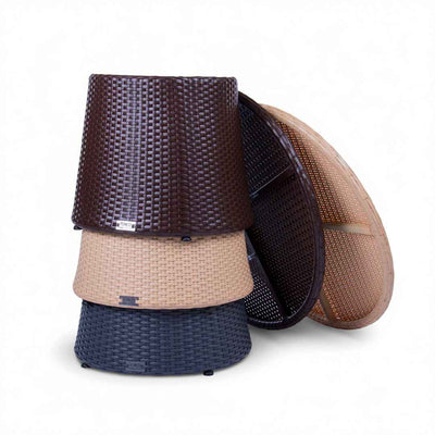 Tavolo in rattan sintetico RIKITEA Terico. Colore: bianco