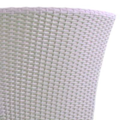 Sedia in rattan sintetico MILANO Terico. Colore: bianco