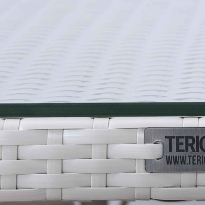 Tavolo in rattan sintetico VERONA Terico. Colore: oliva