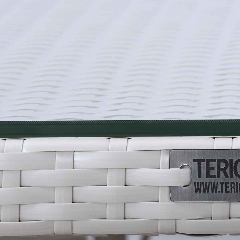 Tavolo in rattan sintetico VERONA Terico. Colore: oliva