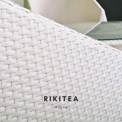 Poltrona in rattan sintetico RIKITEA Terico. Colore: bianco