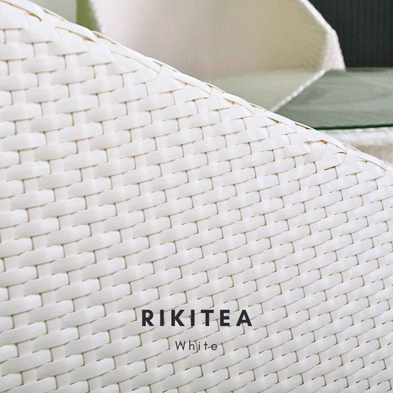 Poltrona in rattan sintetico RIKITEA Terico. Colore: bianco
