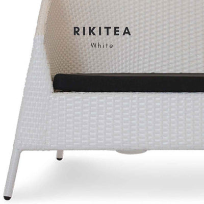 Divano in rattan sintetico RIKITEA Terico. Colore: bianco