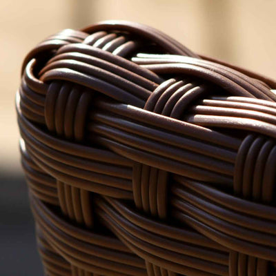 Sedia in rattan sintetico MAVERO Maxi Terico. Colore: marrone