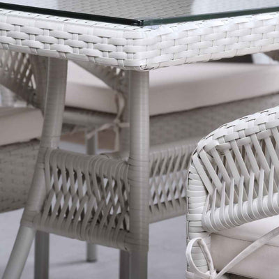 Tavolo in rattan sintetico VERONA Terico. Colore: oliva