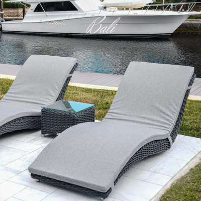 Lettino in rattan sintetico BALI