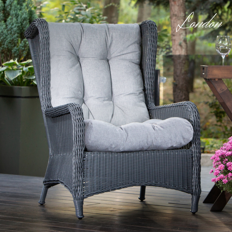 Grande poltrona in rattan sintetico LONDON.