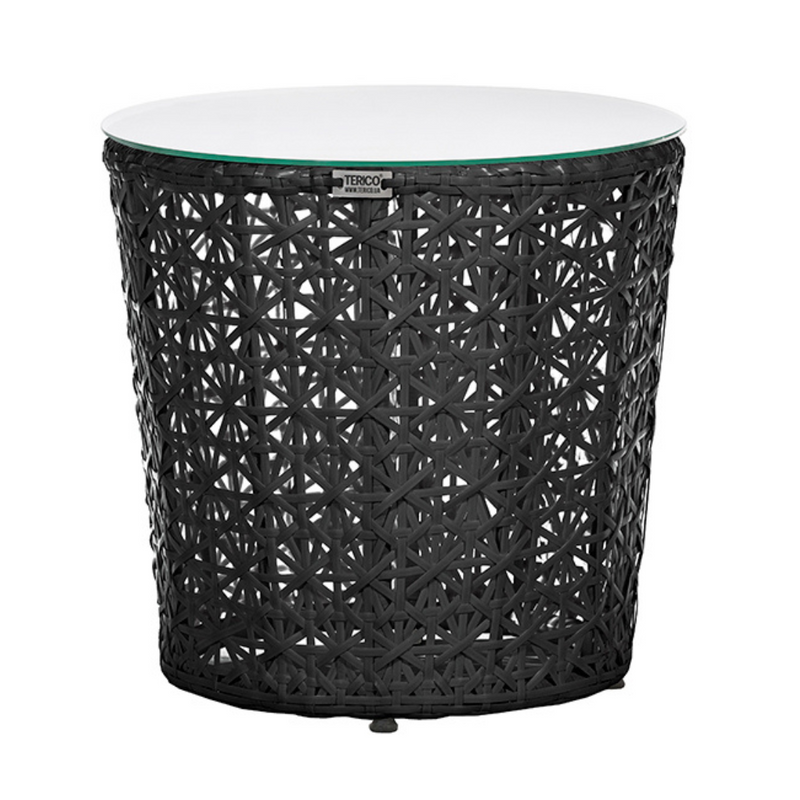 Tavolo alto rotondo in rattan KAIR.