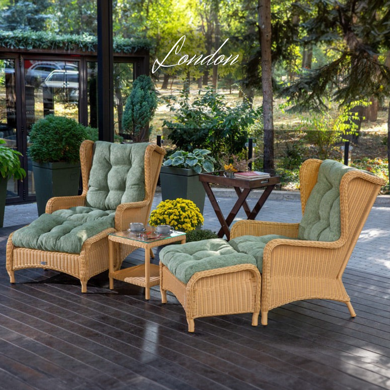 Set in rattan sintetico LONDON LOUNGE