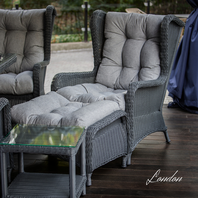 Set in rattan sintetico LONDON LOUNGE
