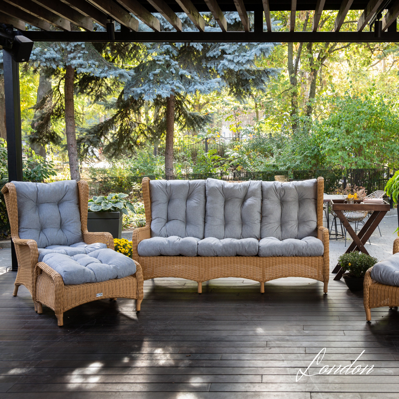 Set in rattan sintetico BIG LONDON LOUNGE