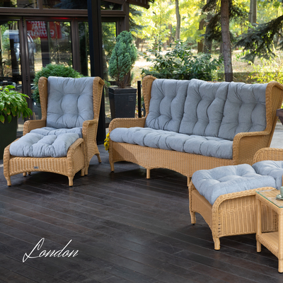 Set in rattan sintetico BIG LONDON LOUNGE