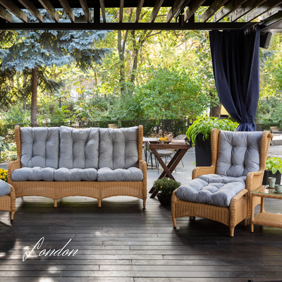Set in rattan sintetico BIG LONDON LOUNGE
