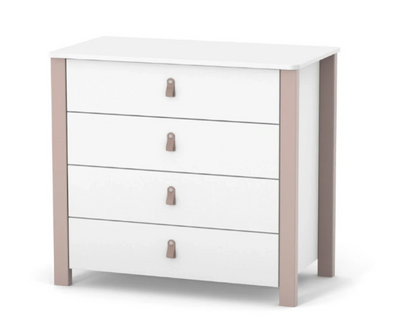 Cassettiera per bambini ZUKKO 900 Gekko Kids. Colore bianco-beige.