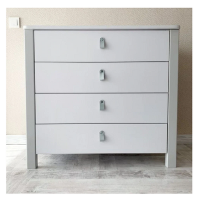 Cassettiera per bambini ZUKKO 900 Gekko Kids. Colore bianco-grigio.