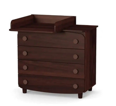 Cassettiera per bambini Lappi Gekko Kids, 90x49x81 cm. Colore: legno scuro