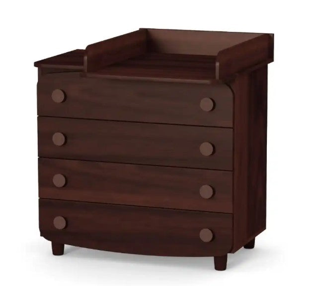 Cassettiera per bambini Lappi Gekko Kids, 90x49x81 cm. Colore: legno scuro