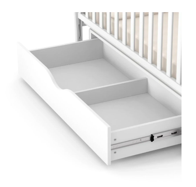 Lettino per neonati affiancabile al letto Lappi Gekko 120x60. Può essere utilizzata con ruote oppure con meccanismo a dondolo per cullare il bambino. Colore legno scuro
