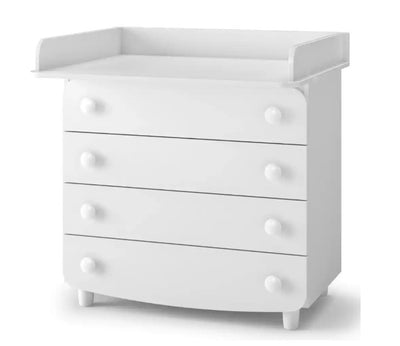 Cassettiera per bambini Lappi Gekko Kids, 90x49x81 cm. Colore: bianco