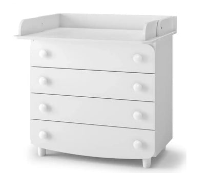 Cassettiera per bambini Lappi Gekko Kids, 90x49x81 cm. Colore: bianco