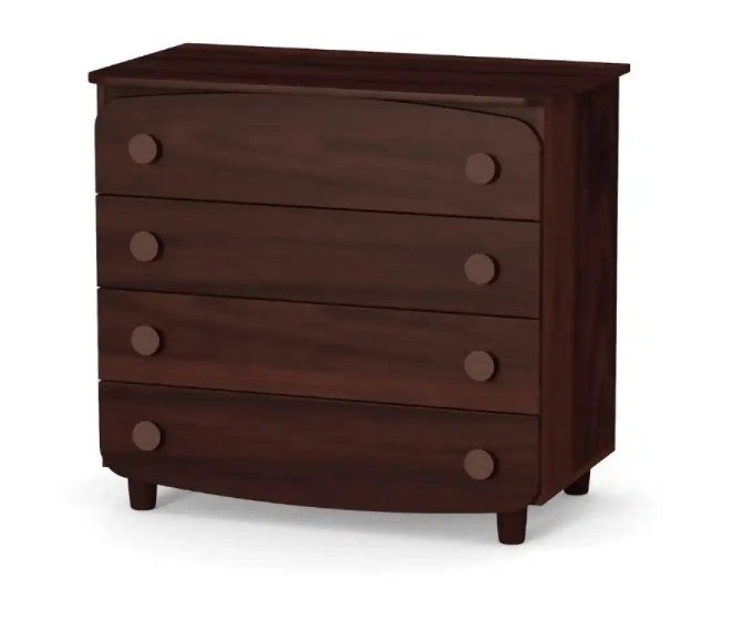 Cassettiera per bambini Lappi Gekko Kids, 90x49x81 cm. Colore: legno scuro