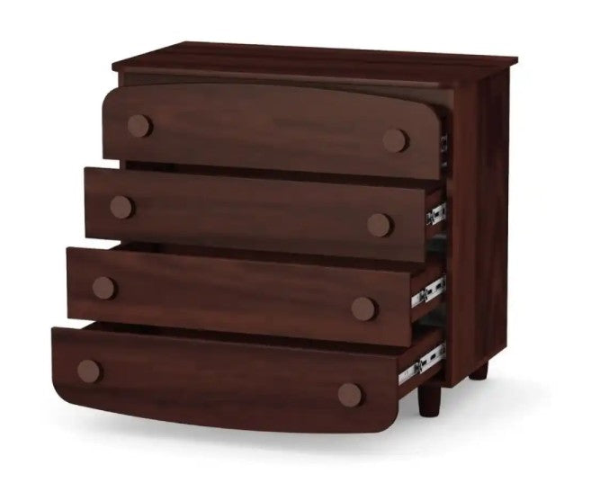 Cassettiera per bambini Lappi Gekko Kids, 90x49x81 cm. Colore: legno scuro