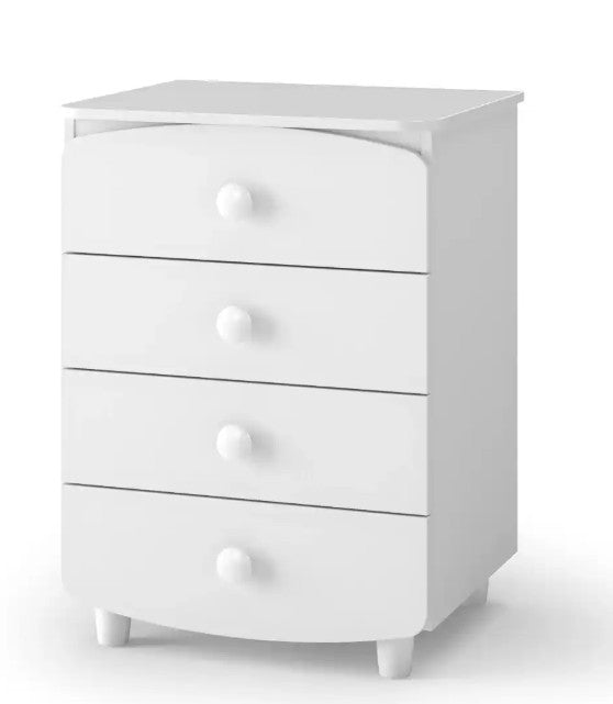 Cassettiera per bambini Lappi Gekko Kids, 60x49x81 cm. Colore: bianco