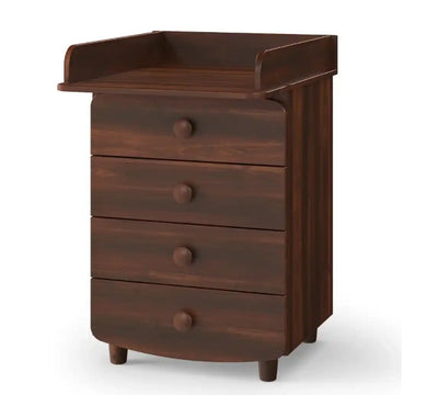 Cassettiera per bambini Lappi Gekko Kids, 60x49x81 cm. Colore: legno scuro