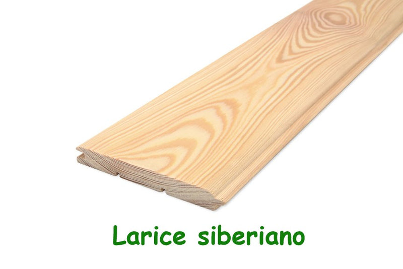 Perline legno 14х96х4000mm;qualità BC; larice siberiano - 16,53 €/m²