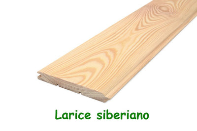 Perline legno 12,5х96х4000mm;BC; Larice siberiano - 14,66 €/m²