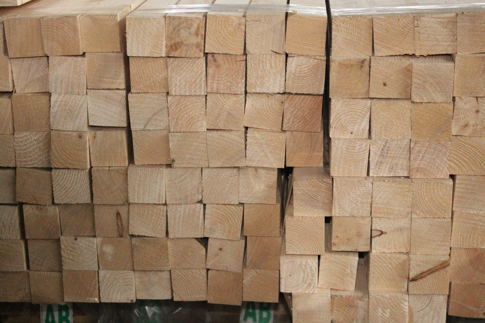 Travi Di Abete Grezzo Per Carpenteria - 4 Pezzi 98x98x2000 Mm, Legno Naturale Non Piallato