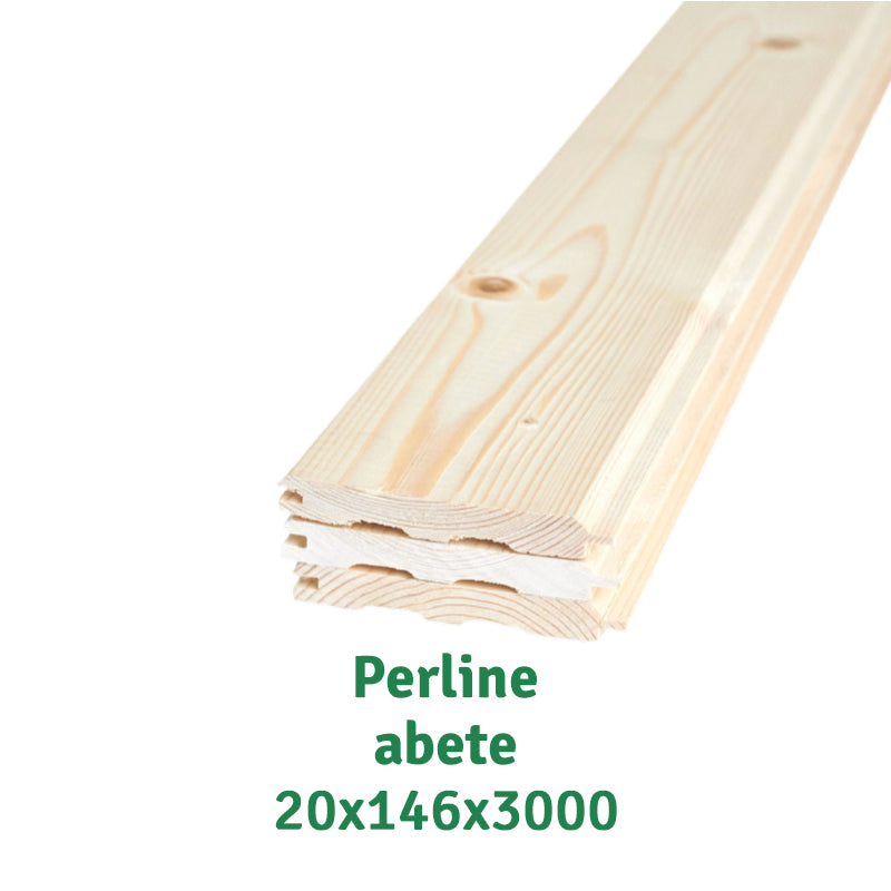 Perline legno; 20х146х3000mm; BC; abete, conf. 4pz. - €11,90 al MQ