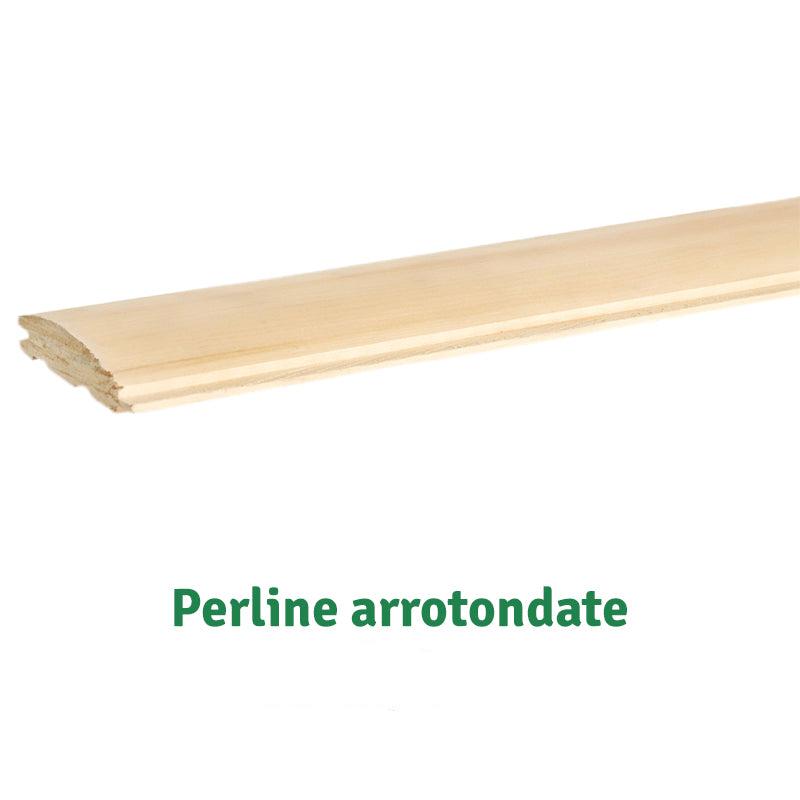 Perline legno arrotondate; 28х121х4000mm; AB; pino - 27,89 €/m²