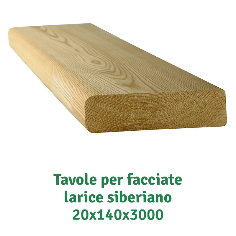 Tavole per facciate; 20х140х3000; AB; larice siberiano